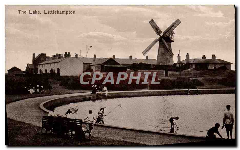 CPA The Lake Littlehampton Moulin a vent