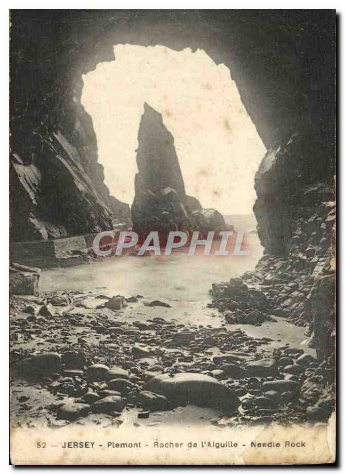 CPA Jersey Plemont Rocher De l'Aiguille