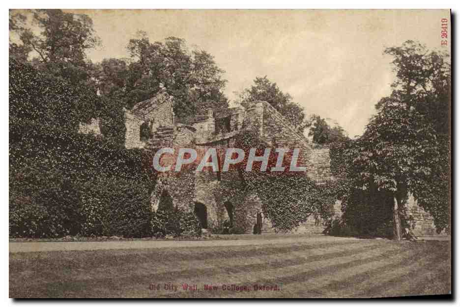 CPA Old City Wall New College Oxford