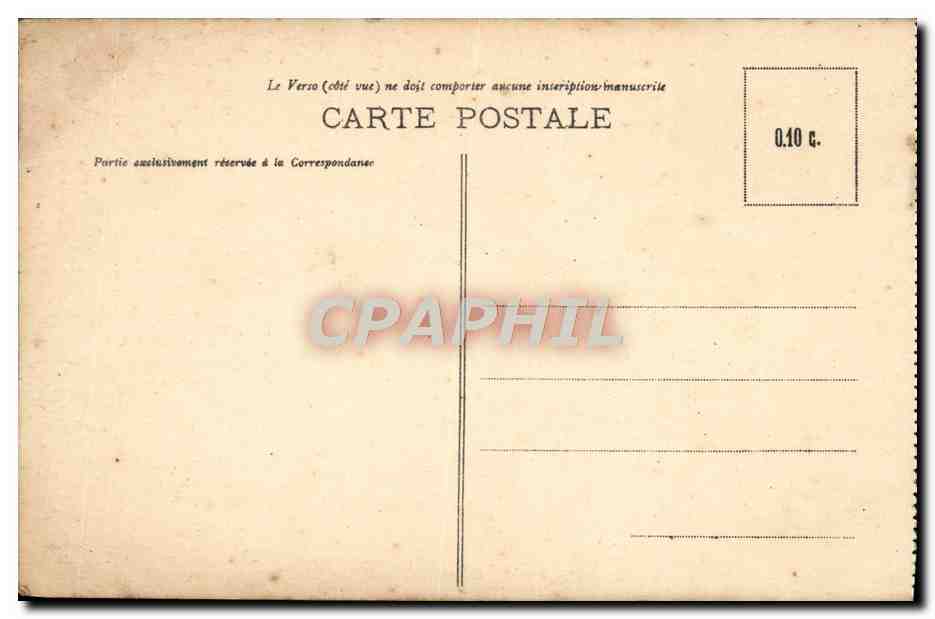CPA Reims La Cathedrale Incendiee Par Les Allemands Militaria — Verso