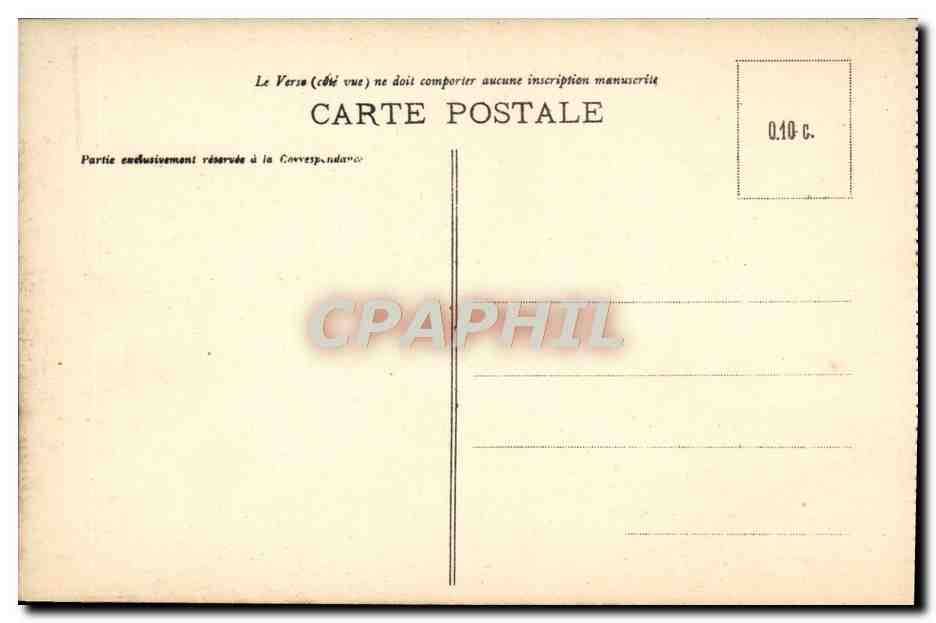 CPA Reims Dans Les Ruines Apres La Retraite Des Allemandes Vue Generale De La Place d'Erlon Vers La Gare Militaria — Rückseite