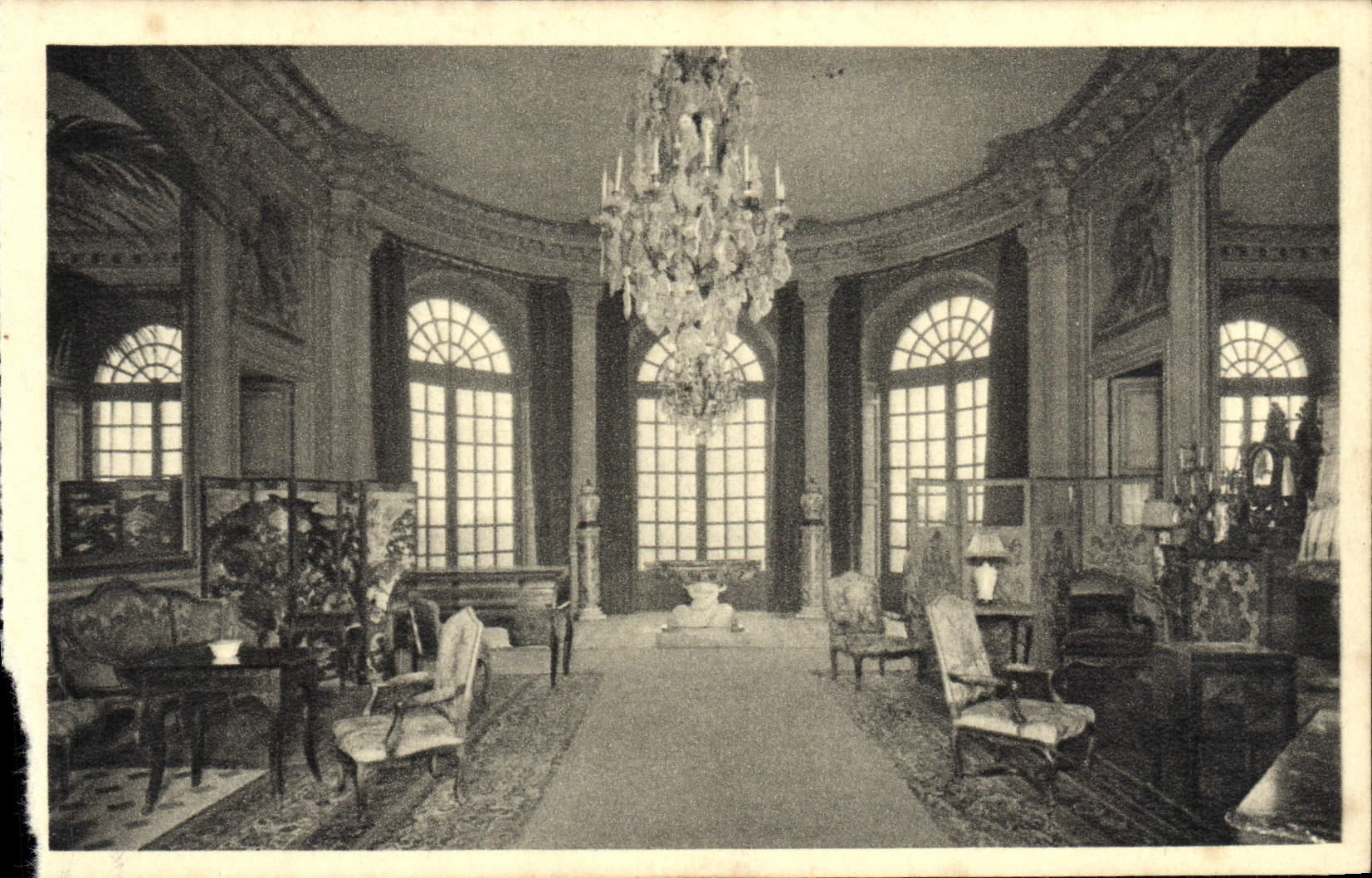 CPA Chateau De Champs Le Salon Du Rez De Chaussee