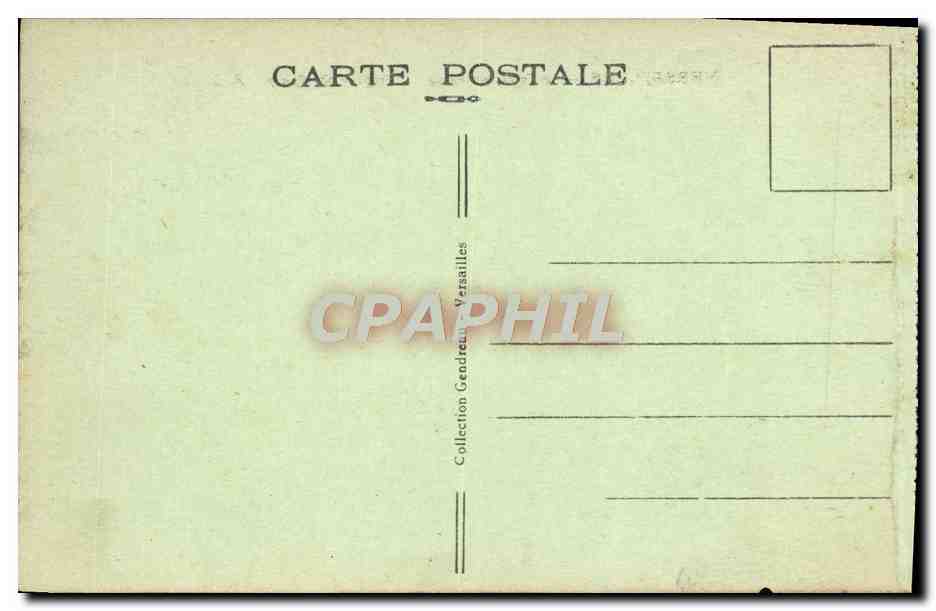 CPA Versailles La Facade Du Palais — Verso