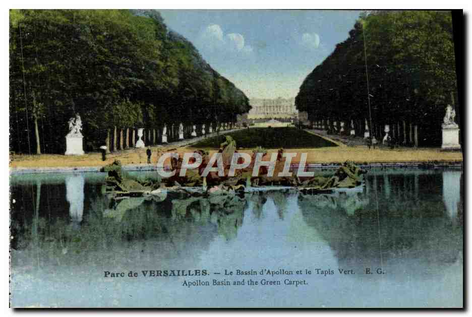 CPA Parc De Versailles Le Bassin d'Apollon Et Le Tapis Vert