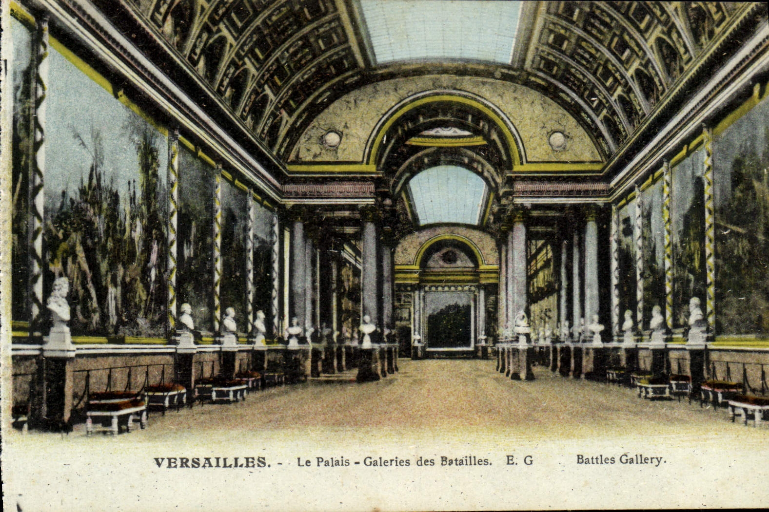 Versailles - Le Palais - Galeries des Batailles. E. G.