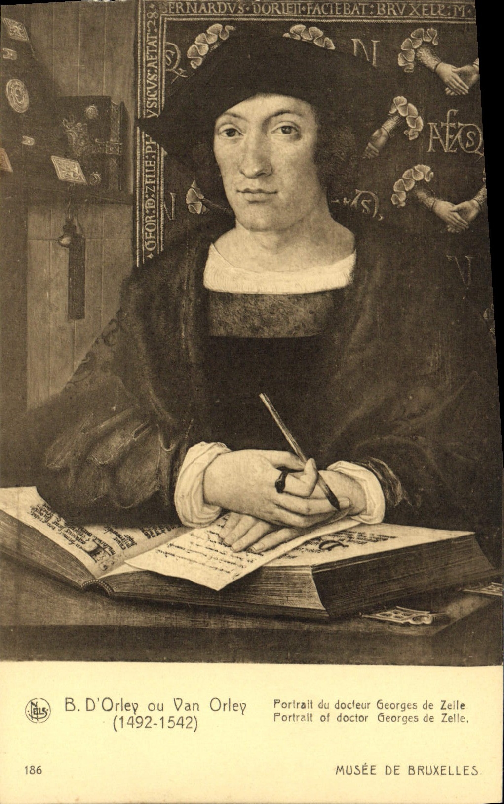 CPA B D Orley Ou Van Orley Portrait Du Docfeur Georges De Zelle Musee De Bruxelles
