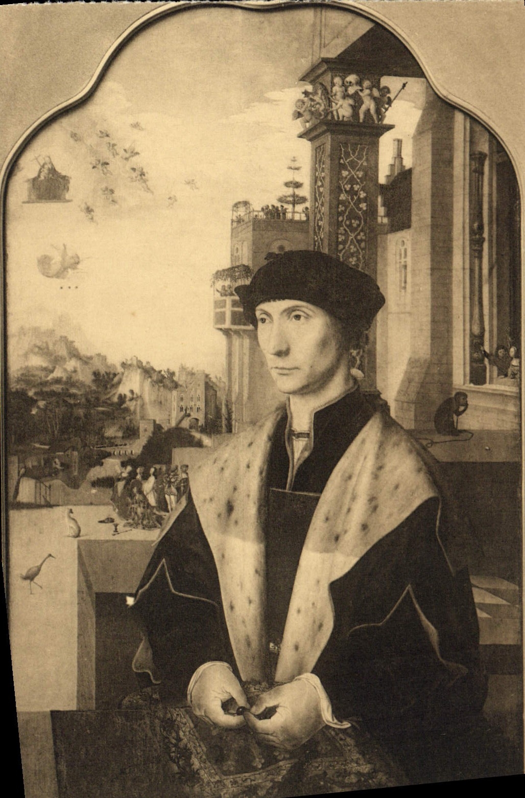 CPA J Mostaert Portrait d'Homme Musee De Bruxelles