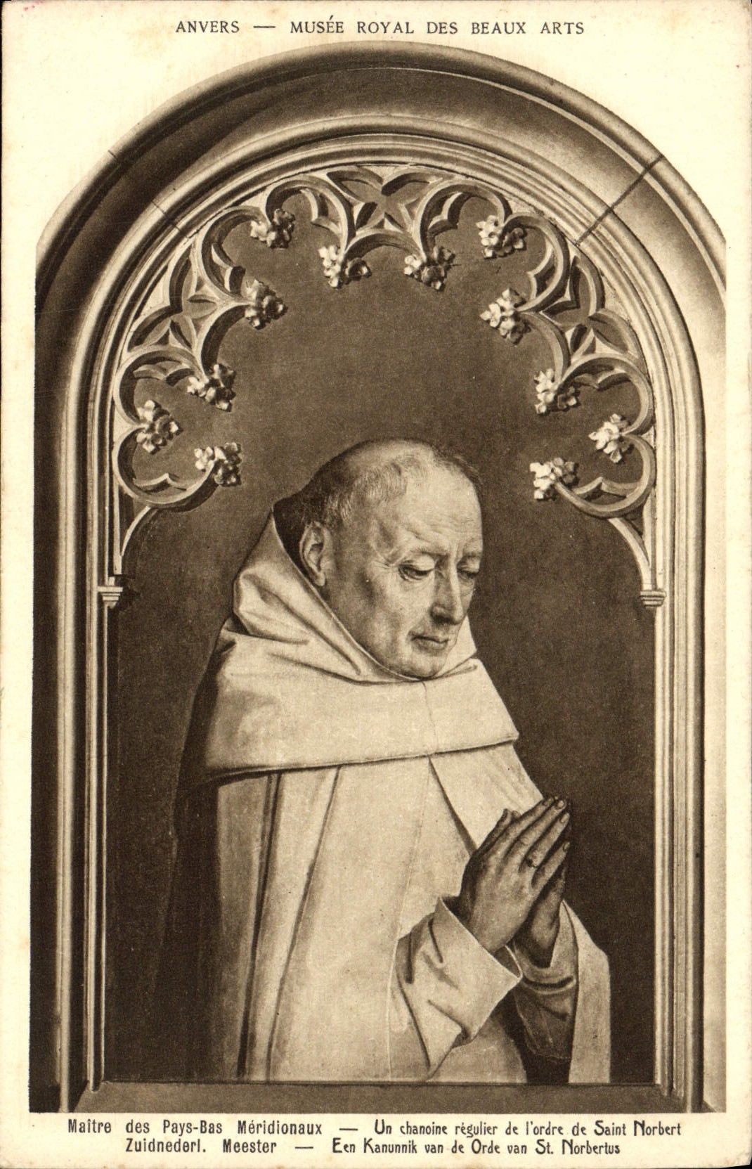Anvers — Musée Royal des Beaux Arts — Portrait d'un chanoine régulier de l'ordre de Saint Norbert