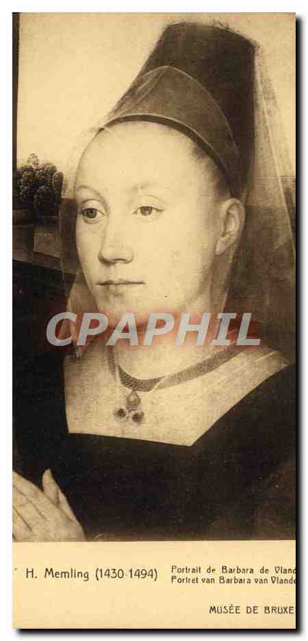 CPA H Memling Portrait De Barbara De Vlanderbegh Musee De Bruxelles