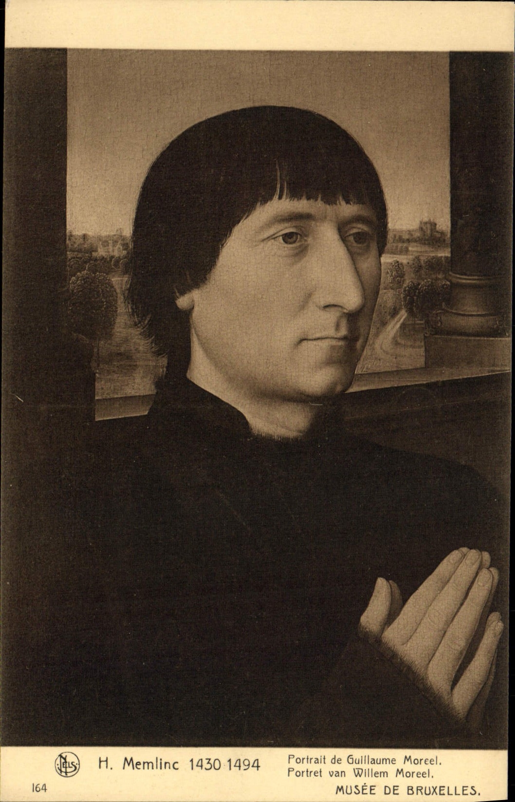 CPA H Memlinc Portrail De Guillaume Moreel Musee De Bruxelles