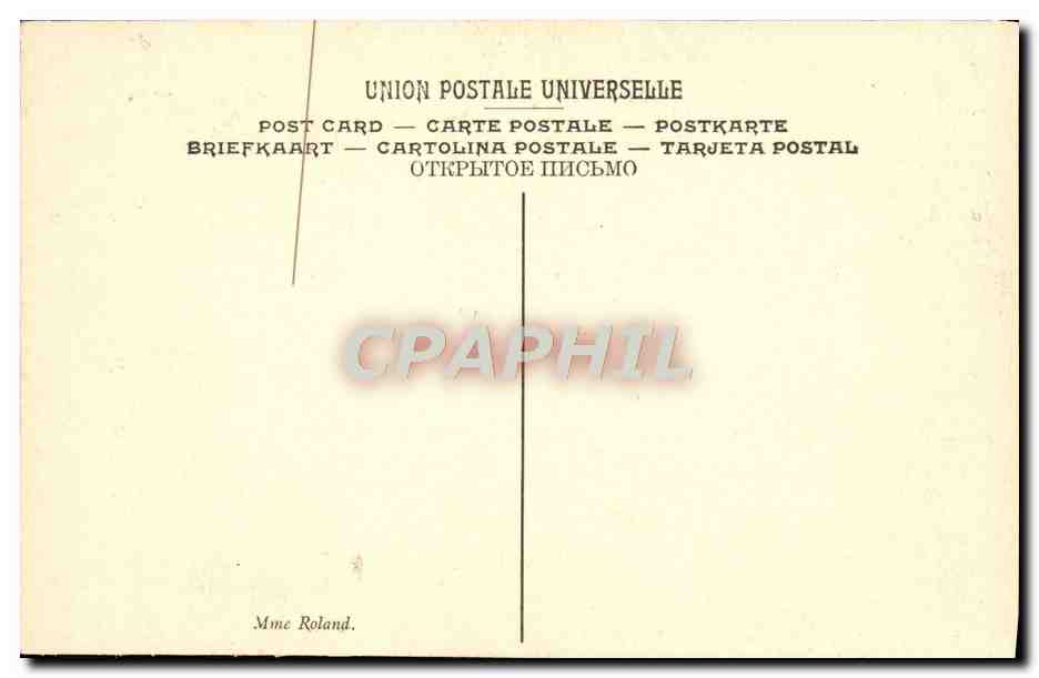 CPA Heinsius Mme Roland Musee De Versailles  — Verso