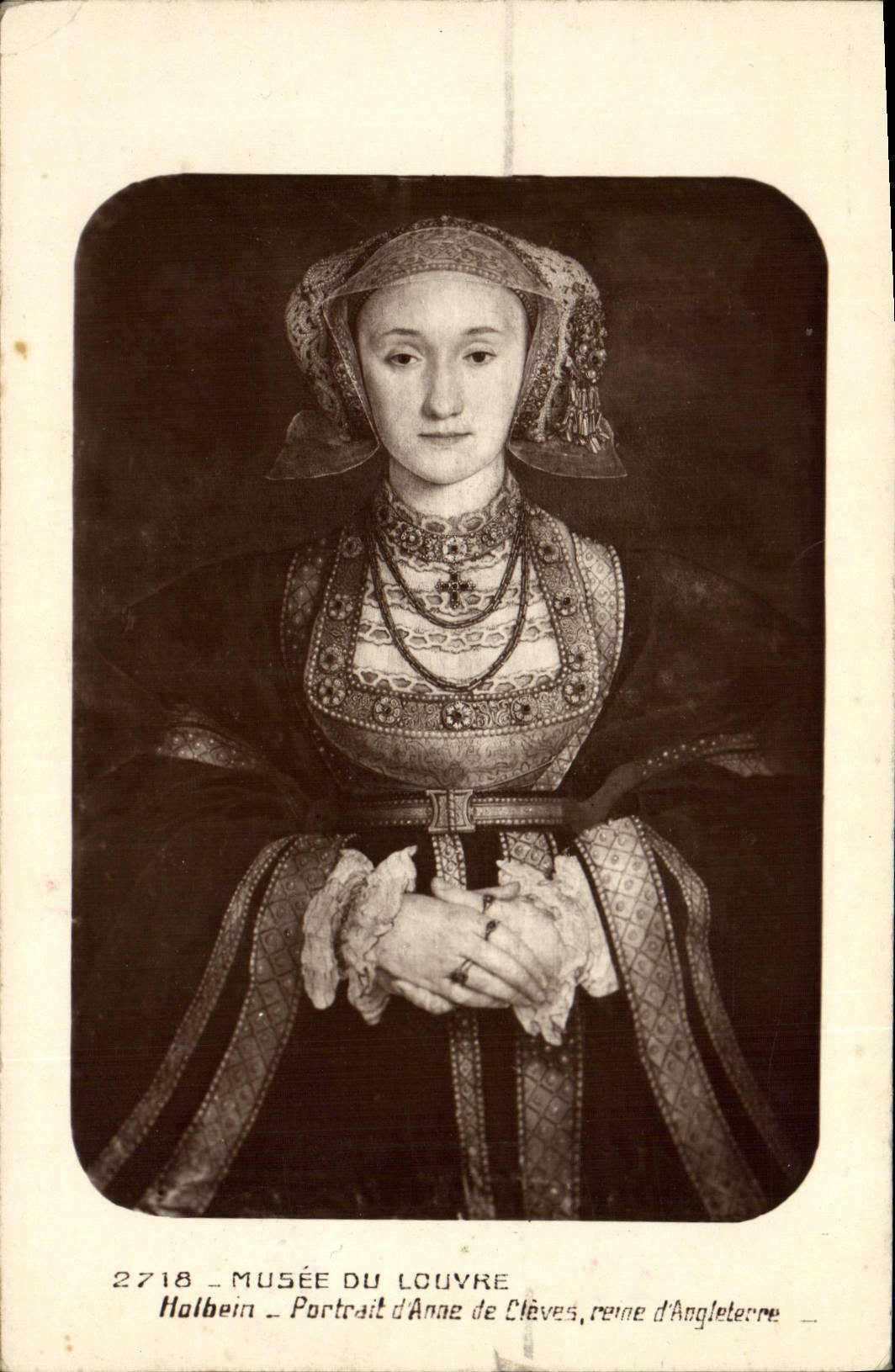 CPA Musee Du Louvre Holbein Portrait d'Anne De Cleves Reine D'Angleterre
