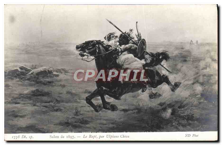 CPA Salons De 1897 Le Rept Par Ulpiano Checa Cheval