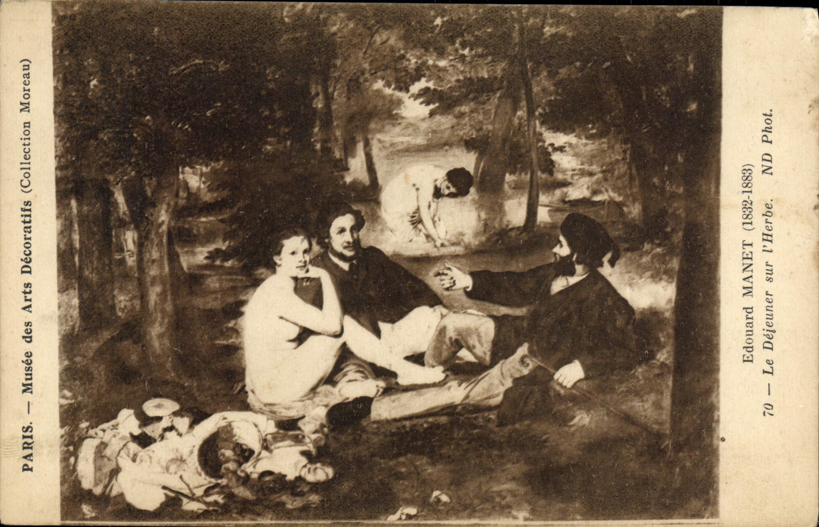 CPA Paris Musee Des Arts Decoratifs Edouard Manet Le Dejeuner Sur L'Herbe