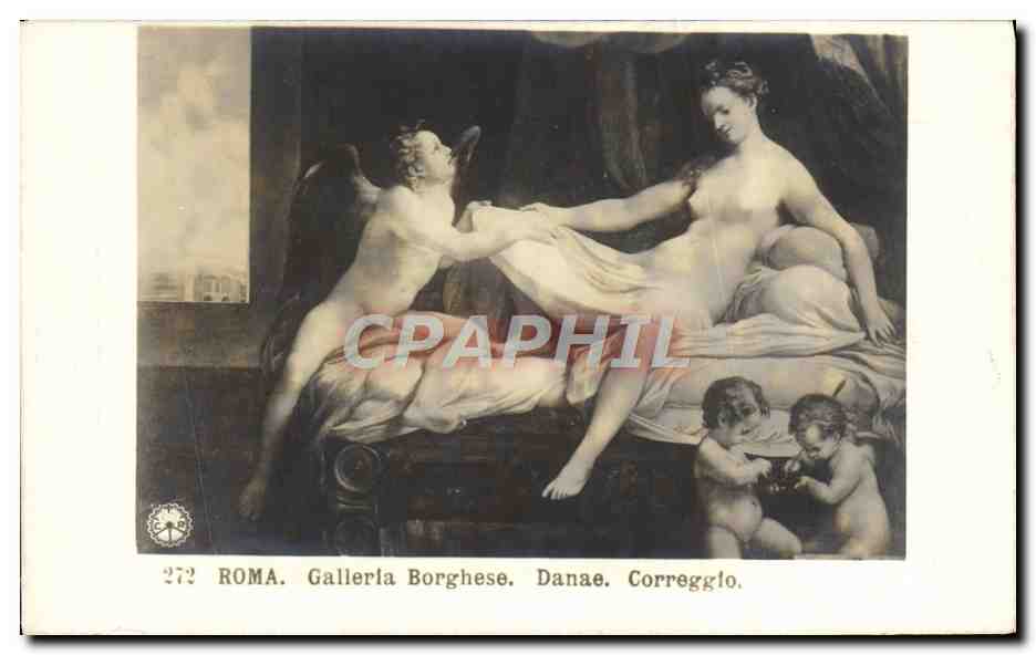 CPA Roma Galleria Borghese Danae Correggio