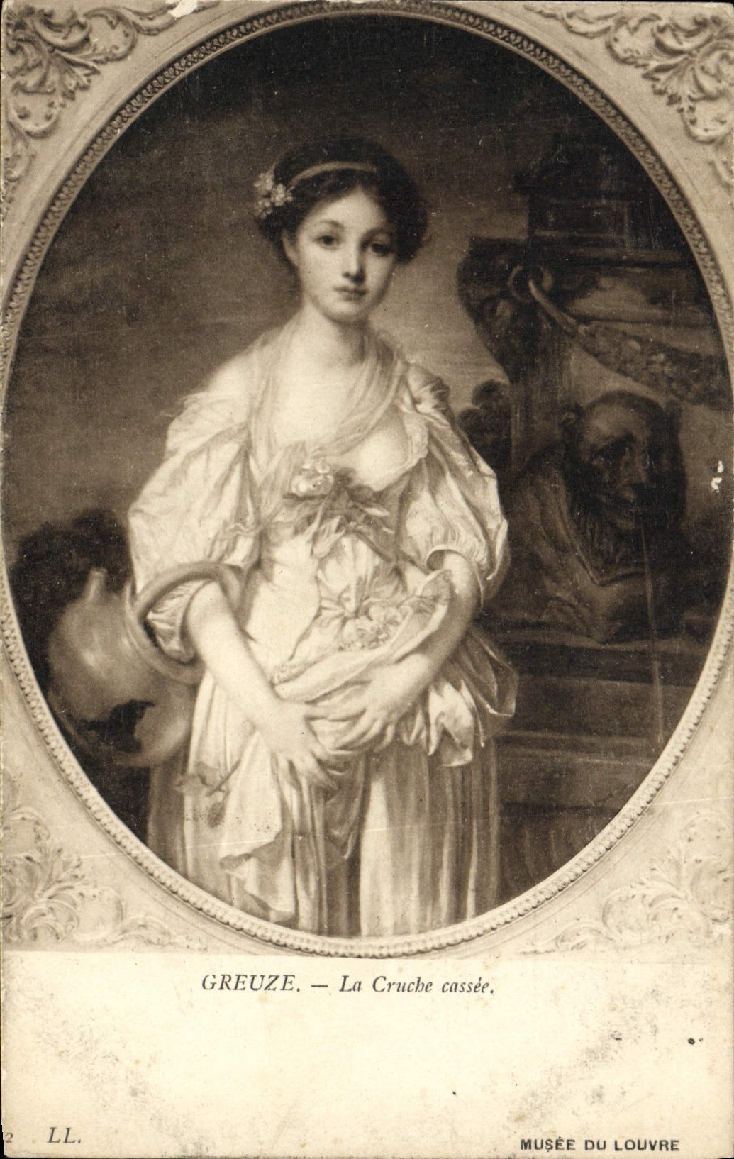 CPA Greuze La Cruche Cassee Musee Du Louvre