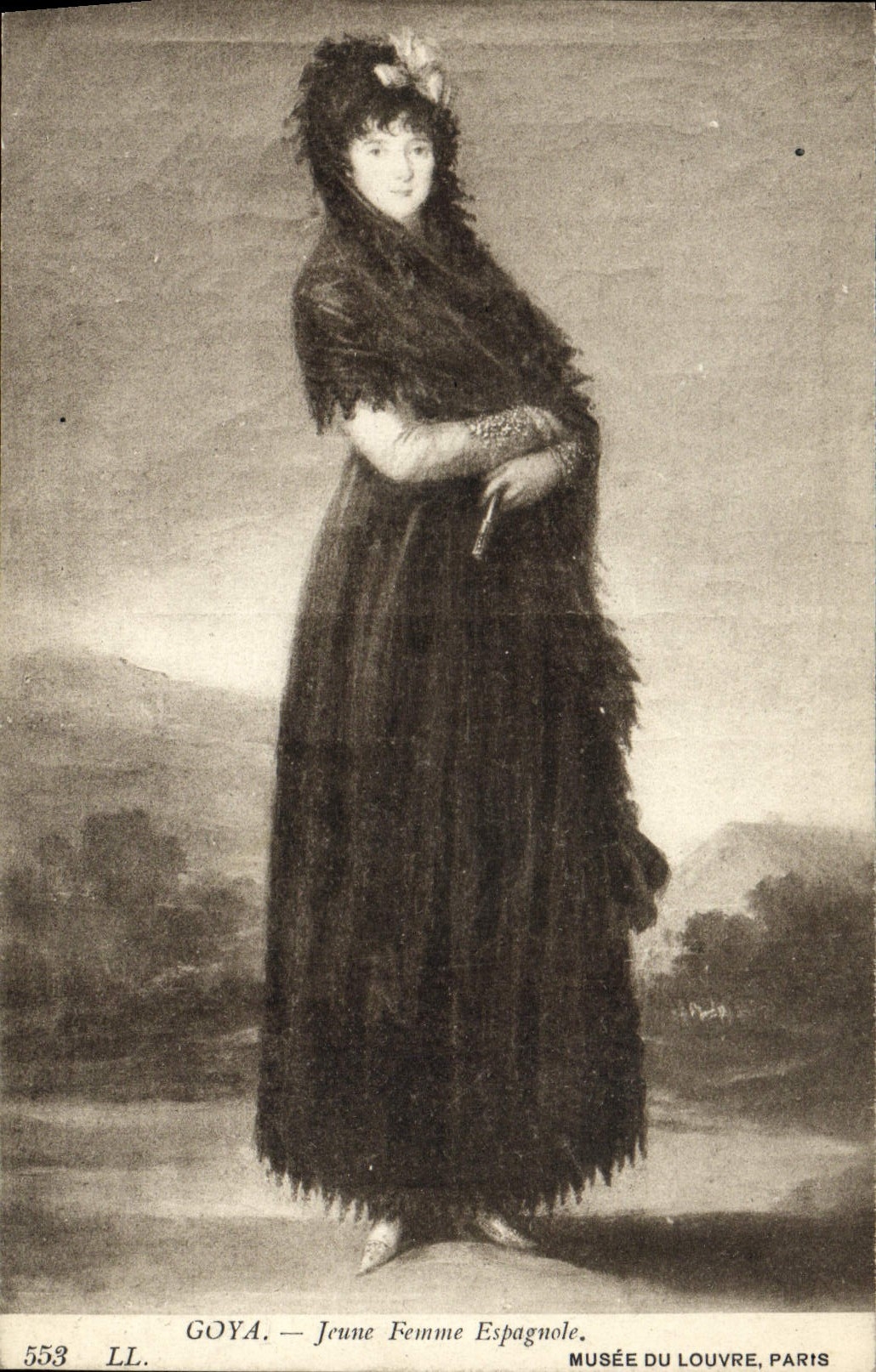 CPA Goya Jeune Femme Espagnole Musee Du Louvre Paris