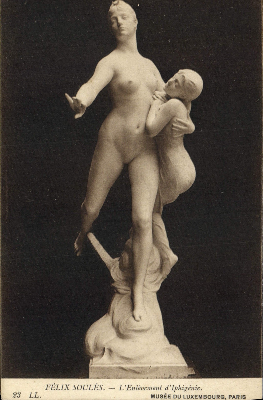The Abduction of Iphigenia — sculpture by Félix Soulès — Musée du Luxembourg, Paris