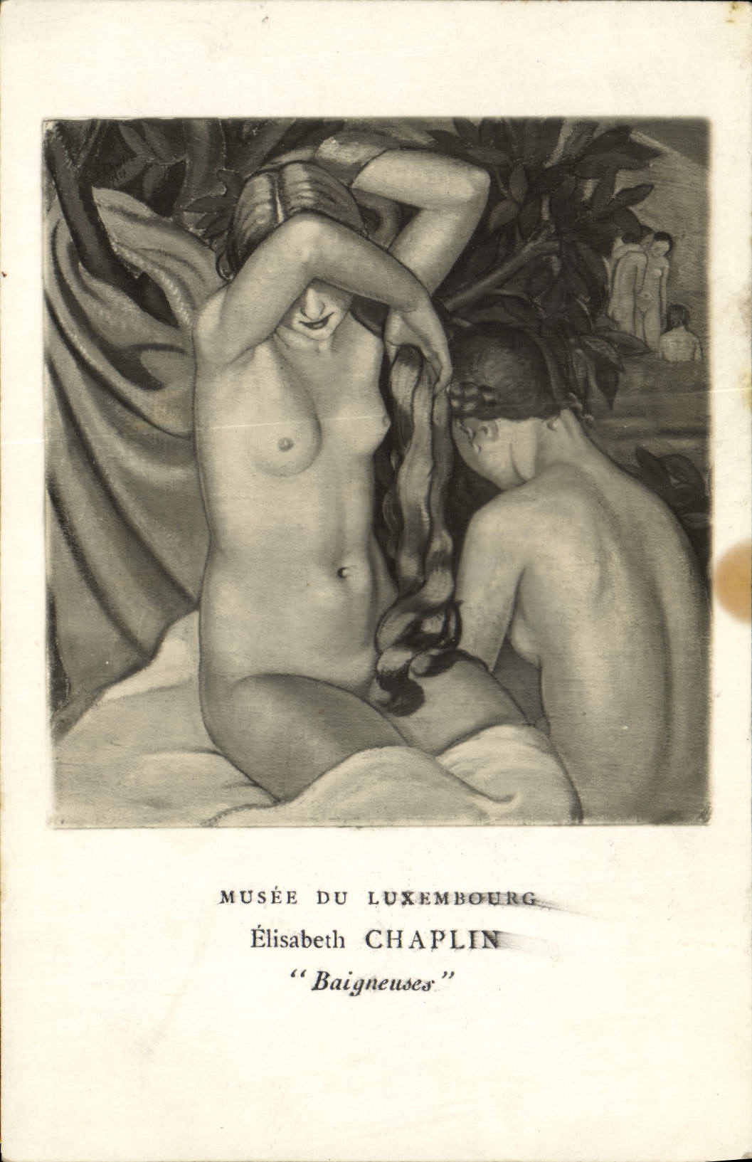 CPA Musee Du Luxembourg Elisabeth Chaplin Baigneuse