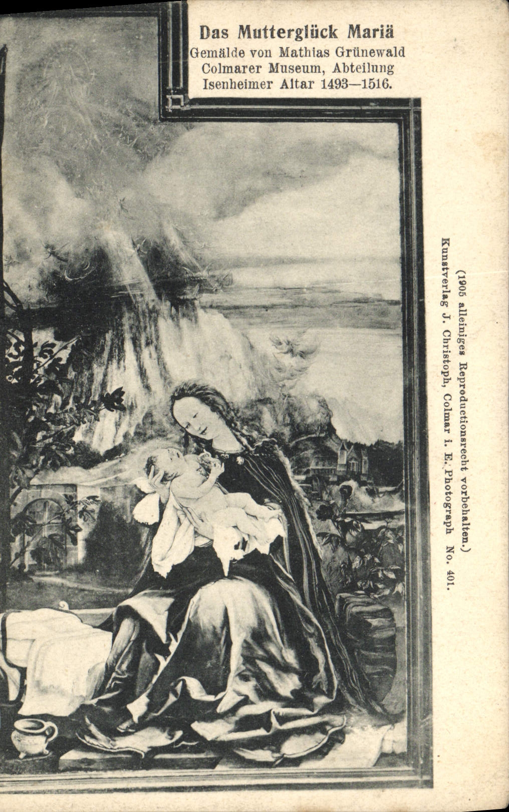 CPA Das Muttergluck Maria Gemalde Vou Mathias Grunewald 