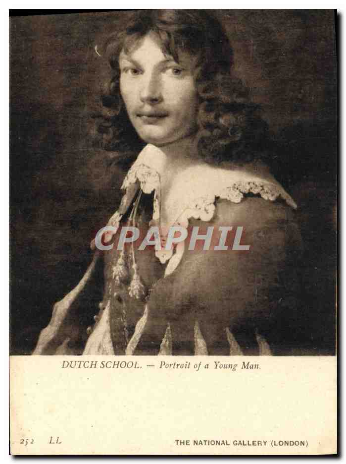 CPA Dutch School Portrait Of A Young Man The National Gallery London 