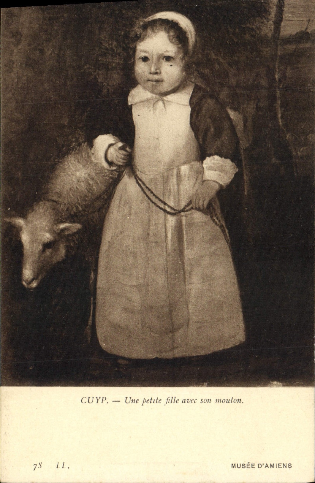CPA Cuyp Une Petite Fille Avec Son Mouton Musee D'Amiens