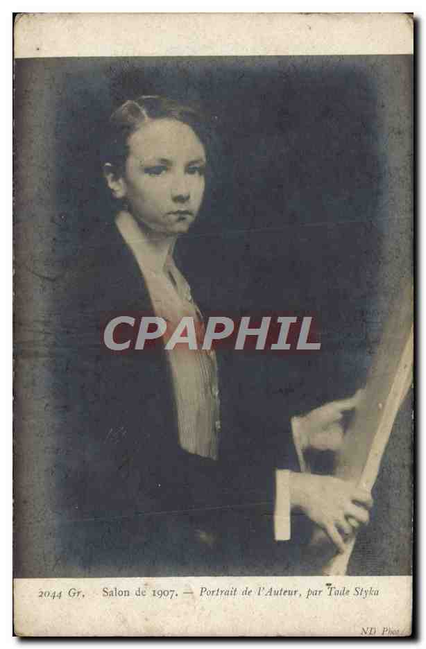 CPA Salon 1907 Portrait De l'Auteur Par Tade Styka