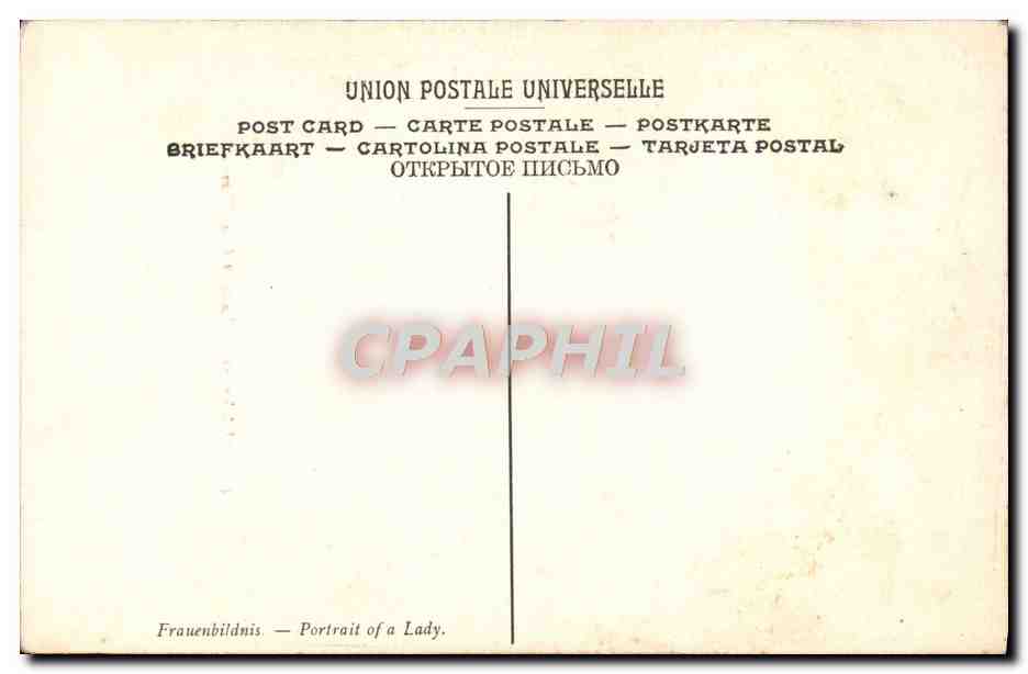 CPA Loo Portrait D'Une Dame Musee Royal De La Haye — Verso