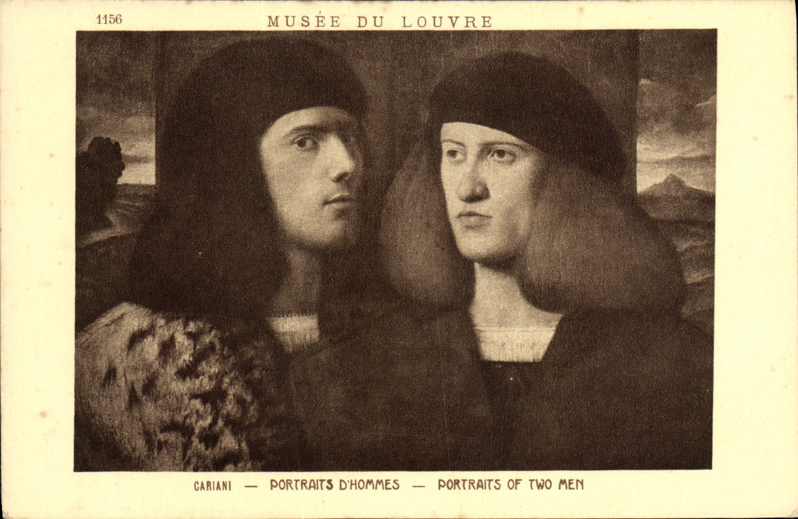 CPA Musee Du Louvre Cariani Portraits d'hommes