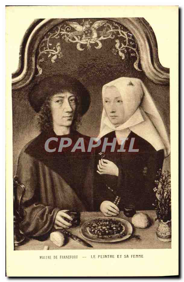 CPA Musee De Francfort Le Peintre Et Sa Femme