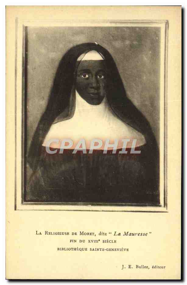 CPA La Religieuse De Moret Dite La Mauresse Bibliotheque Sainte Genevieve