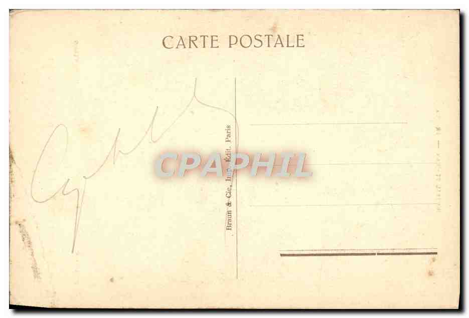 CPA Bruges Hopital St Jean Le donateur Martinus Van Nieuwenhoven — Verso