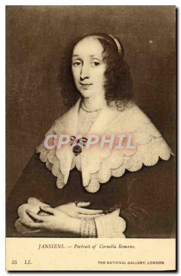 CPA Janssens Portrait Of Cornelia Remaens The National Gallery London