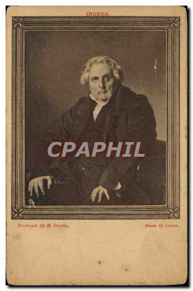 CPA Ingres Portrait De M Bertin Musee Du Louvre Paris
