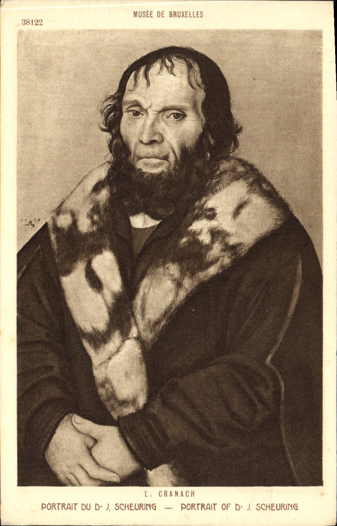 CPA Musee Du Bruxelles Portrait Du Dr Scheuring