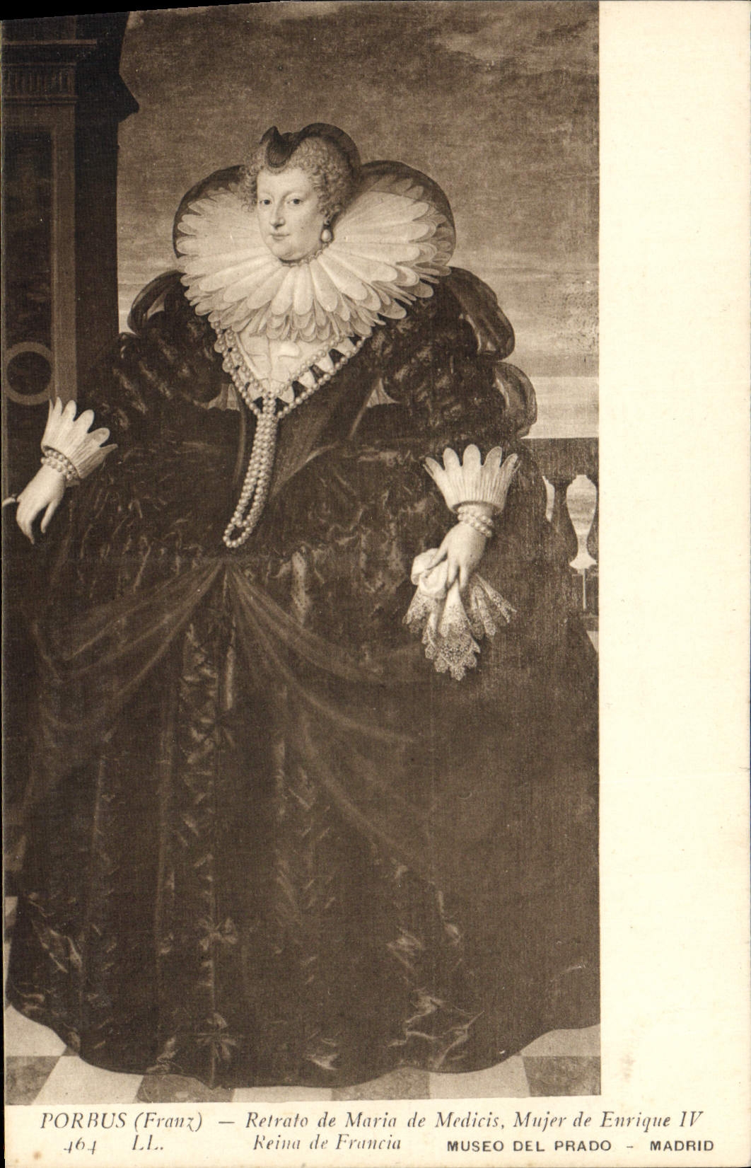 Porträt von Marie de Médicis — Königin von Frankreich — PORBUS (Franz) — Museum Prado, Madrid
