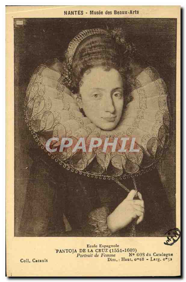 CPA Nantes Musee Des Beaux Arts Pantoja de la Cruz Portrait de femme