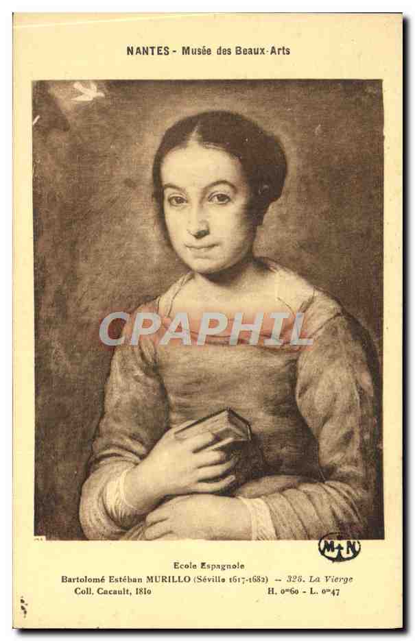 CPA Nantes Musee Des Beaux Arts Murillo La vierge 