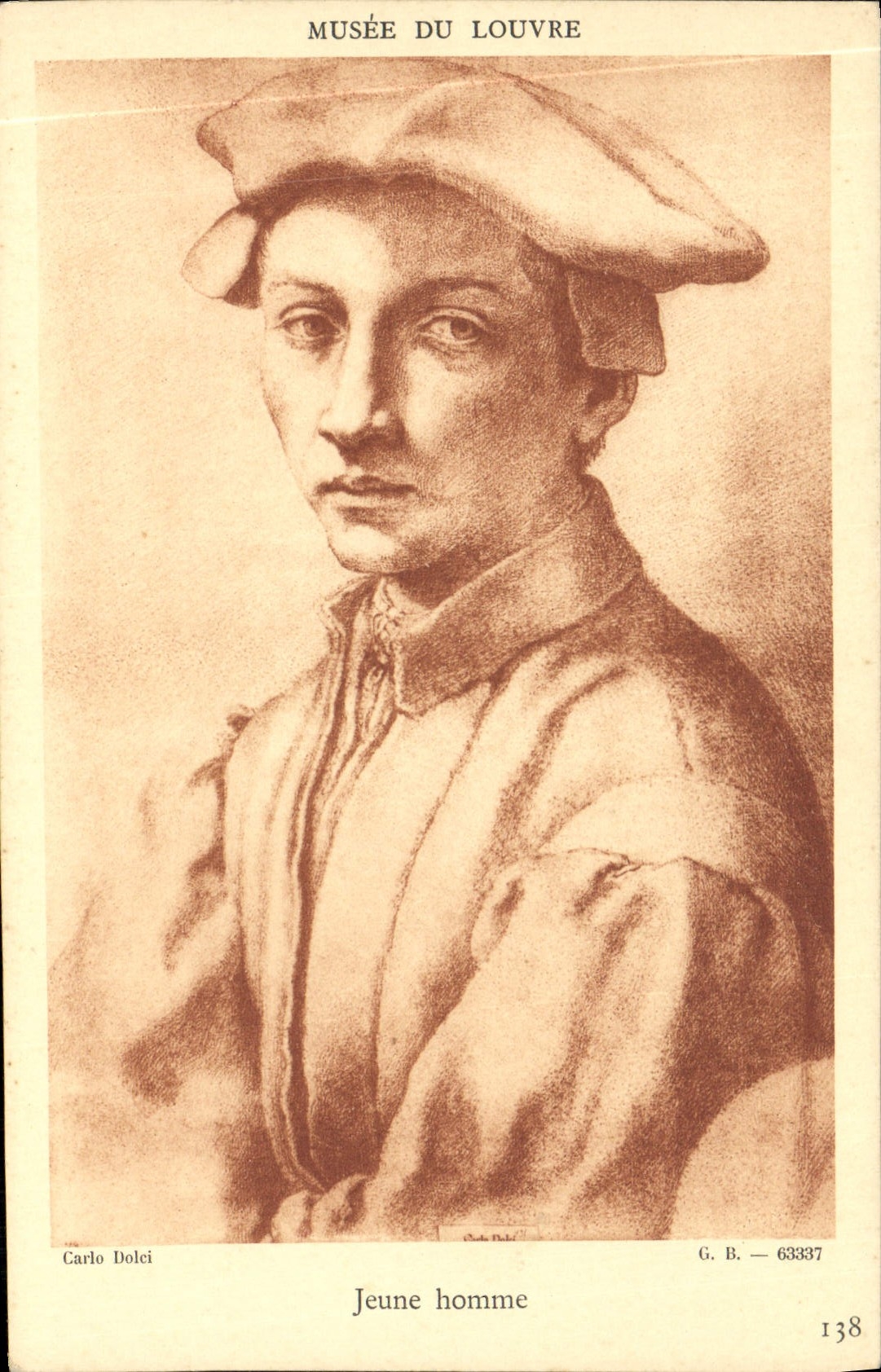 CPA Musee Du Louvre Jeune Homme Carlo Dolci
