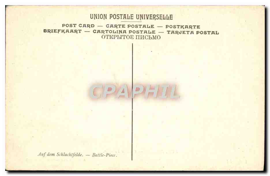 CPA Hoffbauer Coin De Bataille Musee Du Luxembourg Paris Militaria — Verso