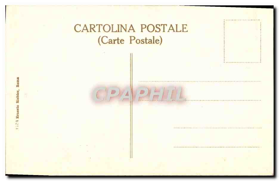 CPA Roma Michelangiolo Figura A Destra Di Geremia C Sistina — Verso