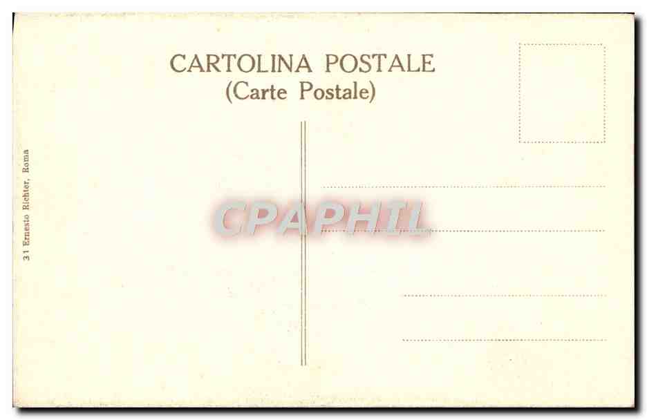 CPA Roma Michelangiolo Dettaglio Del Giudizio Finale C Sistina — Verso