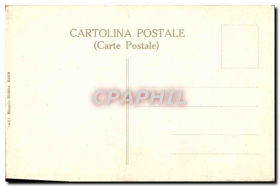 CPA Roma Michelangelo La Sibilla Eritrea C Sistina — Verso