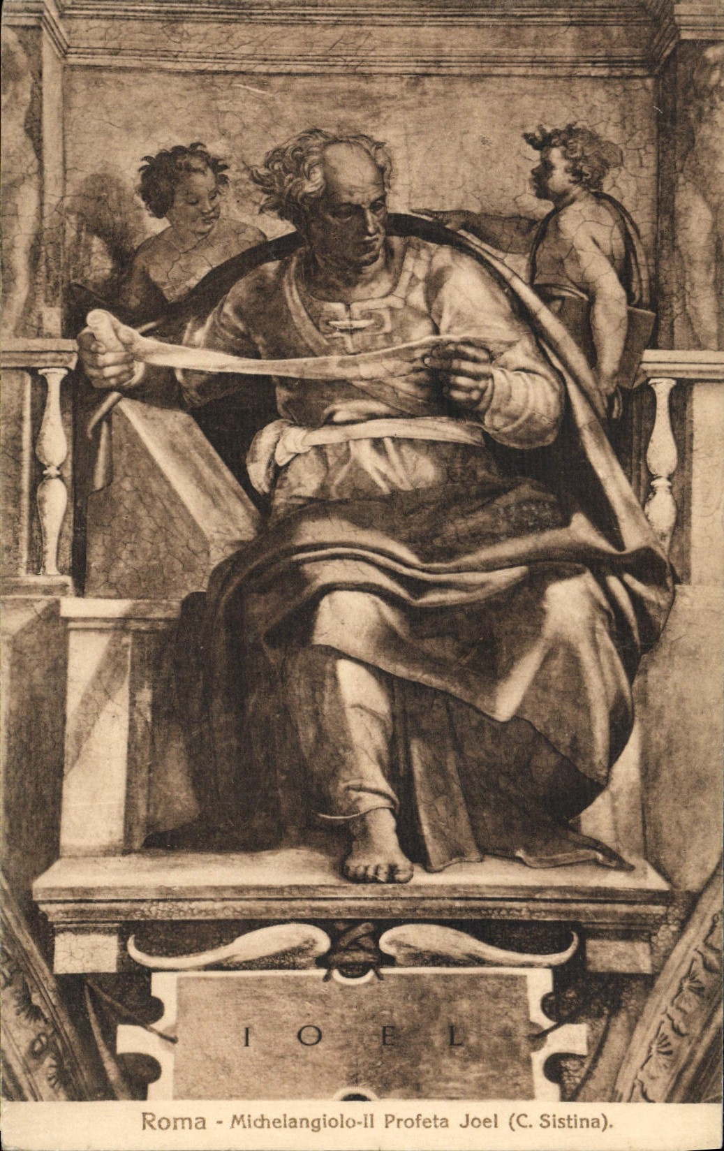 CPA Roma Michelangelo Profeta Joel C Sistina