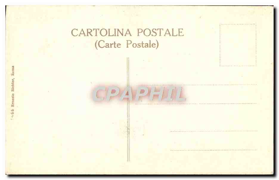 CPA Roma Michelangelo Profeta Joel C Sistina — Back