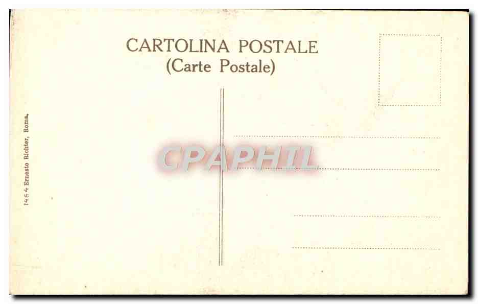 CPA Roma Michelangelo La Sibilla Persica C Sistina — Verso