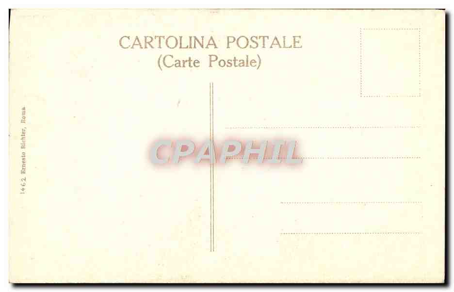 CPA Roma Michelangelo Profeta Zaccaria C Sistina — Verso