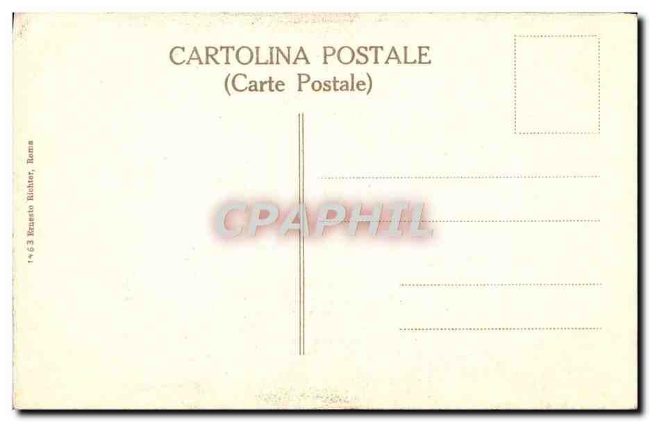CPA Roma Michelangelo Profeta Danieile C Sistina — Verso