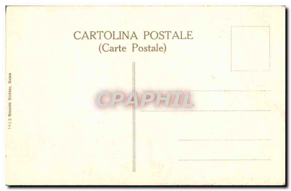 CPA Roma Michelangiolo Profeta Geremia C Sistina — Rückseite