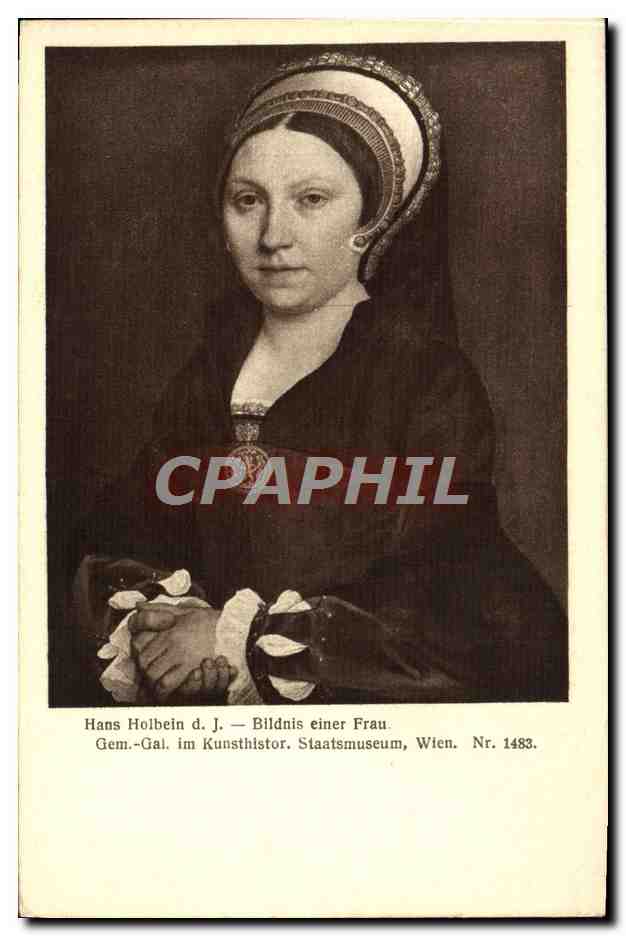 CPA Hans Holbein Bildnis Einer Frau Staatsmuseum Wien